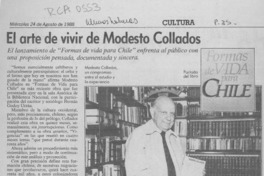 El Arte de vivir de Modesto Collados
