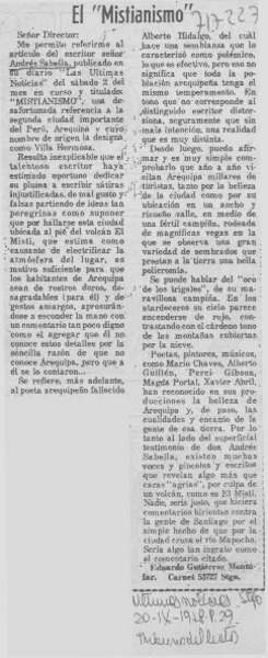 El "mistianismo"