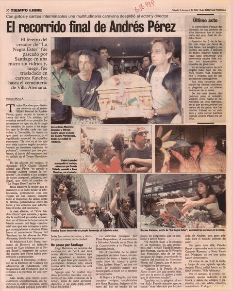 El recorrido final de Andrés Pérez