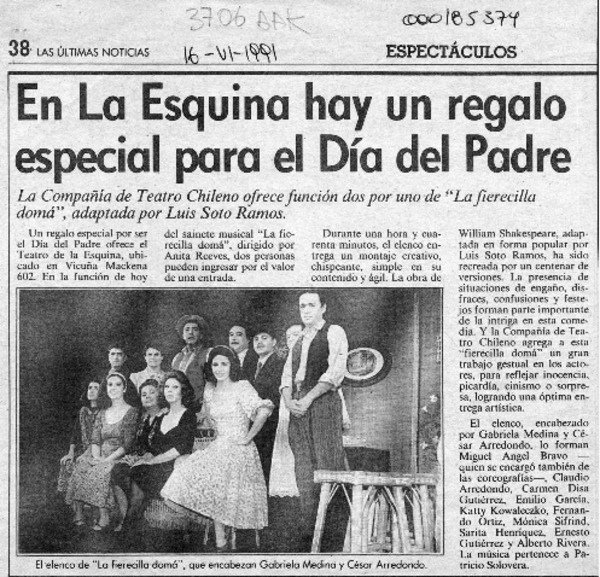 En La Esquina hay un regalo especial para el día del padre  [artículo].