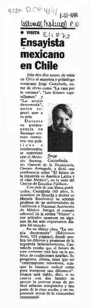Ensayista mexicano en Chile  [artículo].