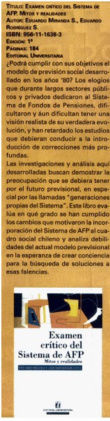 Examén crítico del Sistema de AFP. Mitos y realidades