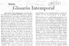 Glosario intemporal.