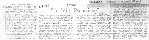 "Un mito proustiano"