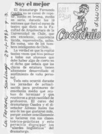 Soy el mejor  [artículo].