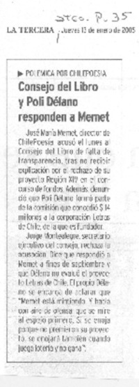 Consejo del libro y Poli délano responden a Memet