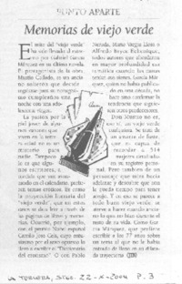Memorias de viejo verde