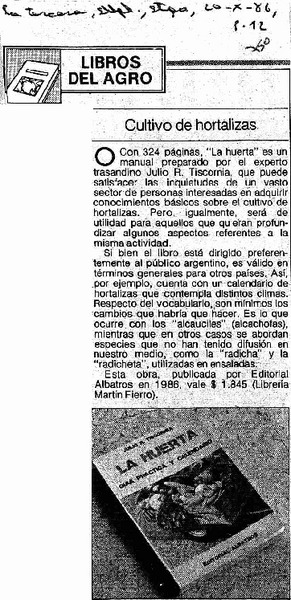 Cultivo de hortalizas.