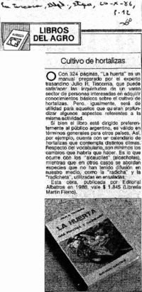 Cultivo de hortalizas.