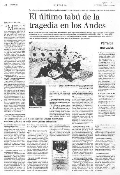 El último tabú de ña tragedia en Los Andes