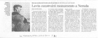 Lavín construirá monumento a Neruda
