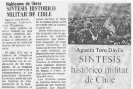 Síntesis histórico militar de Chile.