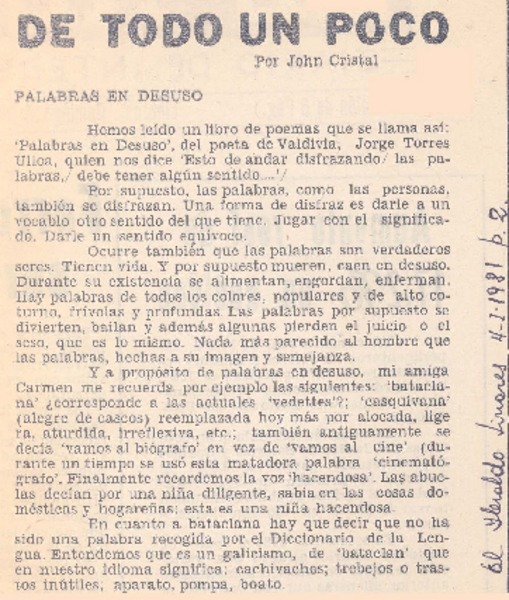 Una necesidad en la literatura del trabajo.