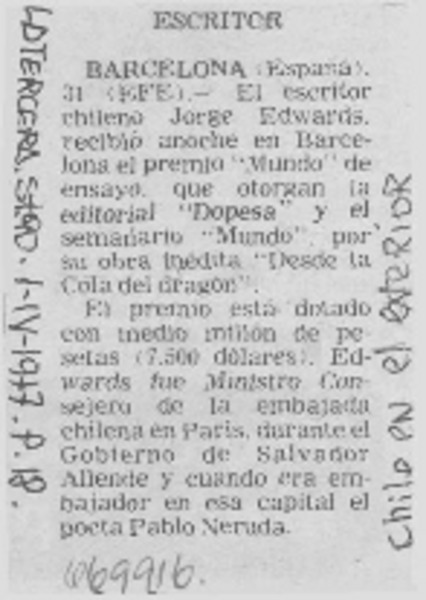 Escritor.