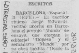 Escritor.