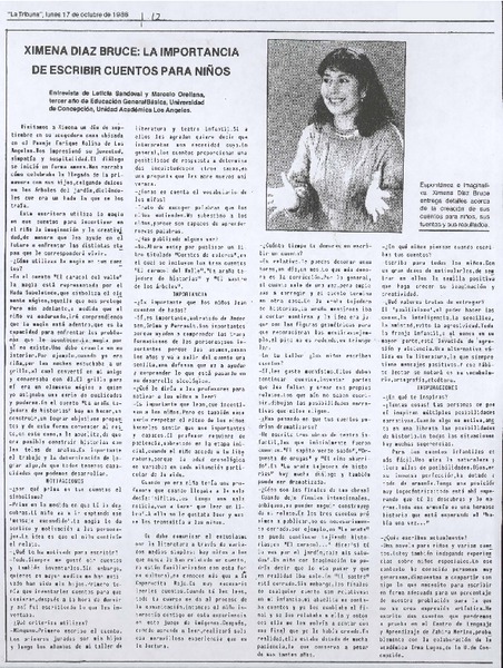 Ximena Díaz Bruce, la importancia de escribir cuentos para niños