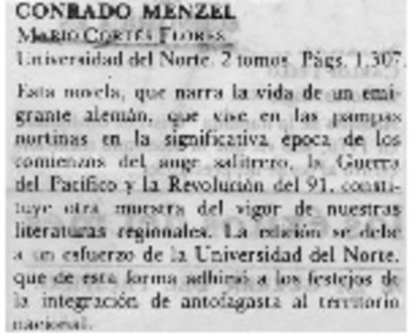 Conrado Menzel.