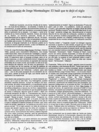 Bien común de Jorge Montealegre, el baúl que te dejó el siglo  [artículo] Arvo Anderson.