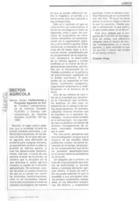 Sector agrícola