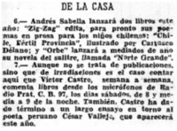De la casa.