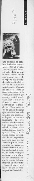 Una Semana de octubre  [artículo]