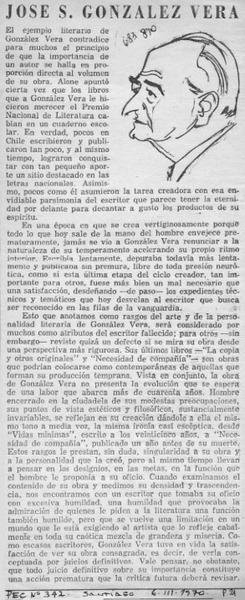 José S. González Vera.