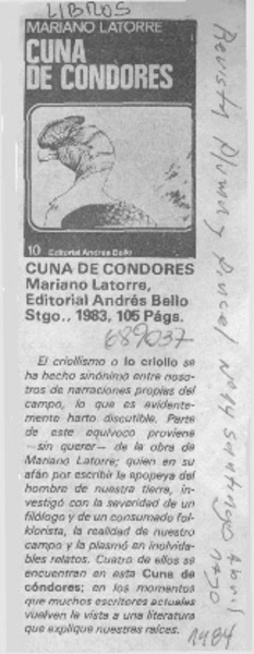 Cuna de Cóndores.