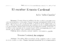 El escultor Ernesto Cardenal