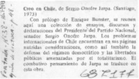 Creo en Chile.
