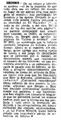 Sinonimia.
