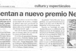 Presentan a nuevo premio Neruda
