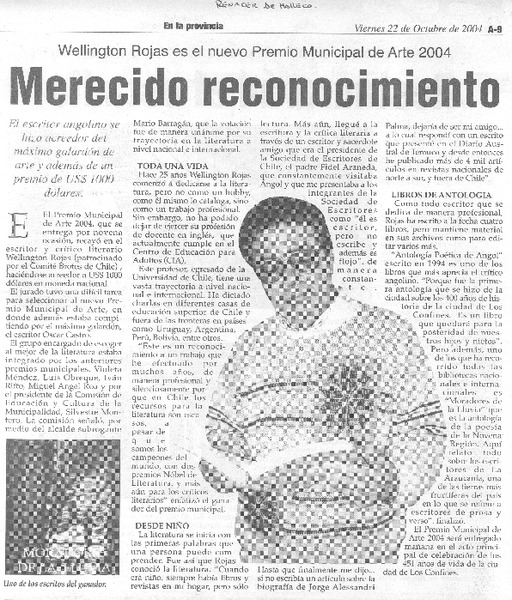 Merecido reconocimiento