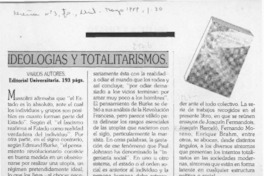 Ideologías y totalitarismos