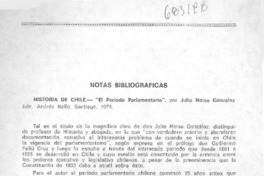 Historia de Chile, "el periodo parlamentario"