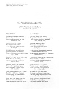 Un poema de Joan Brossa
