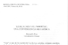 Yzur, Funes y el inmortal: una convergencia metafísica