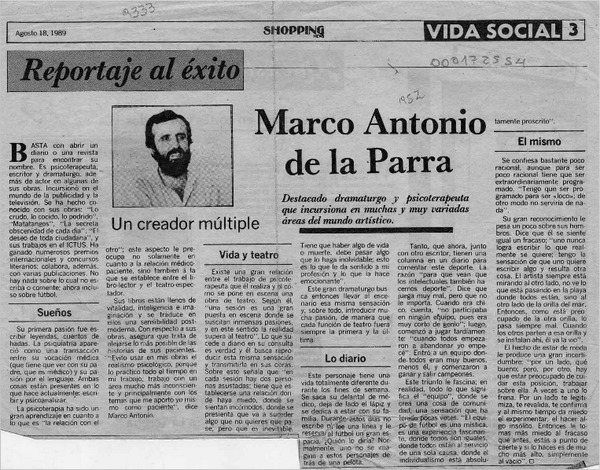 Marco Antonio de la Parra  [artículo].
