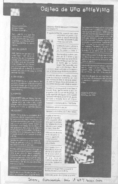 Odisea de una entrevista