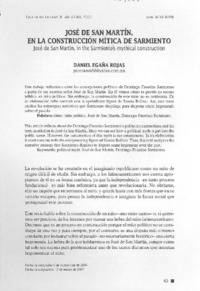 José de San Martín, en la construcción mítica de Sarmiento