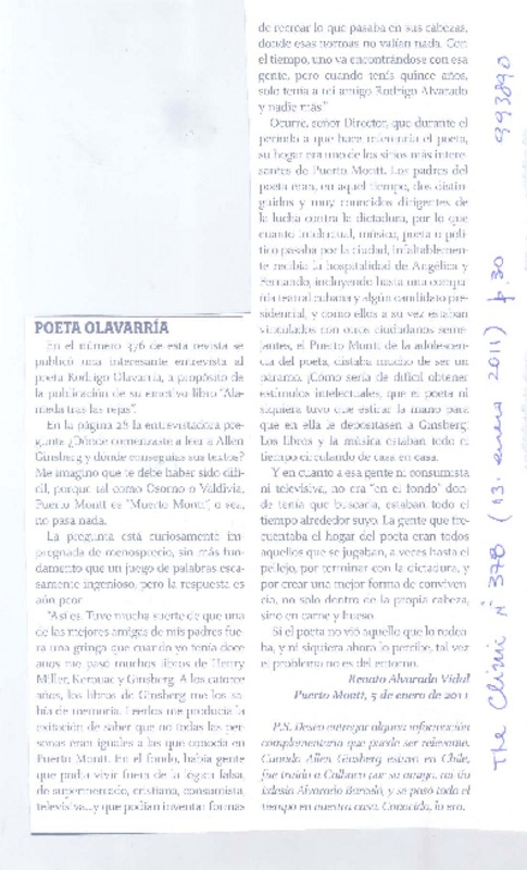 Poeta Olavarría