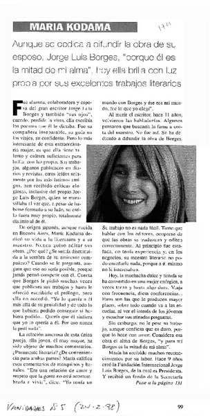 María Kodama.