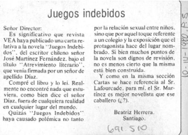 Juegos indebidos