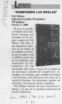 "Rompiendo las reglas"  [artículo]