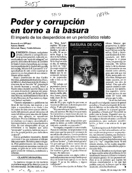Poder y corrupción en torno a la basura  [artículo] Cecilia Bouleau.