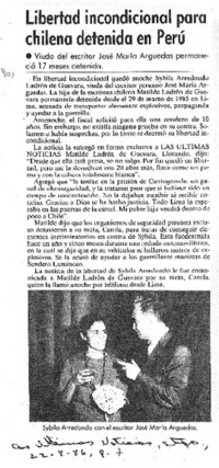 Libertad incondicional para chilena detenida en Perú.