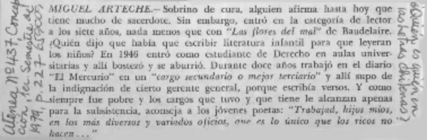¿Quién es quién en las letras chilenas?.  [artículo]