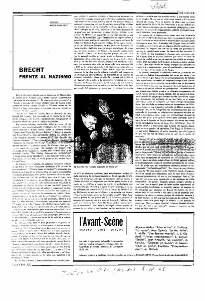 Brecht, frente al nazismo.
