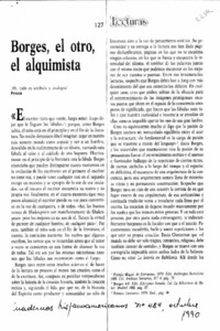 Borges, el otro, el alquimista.
