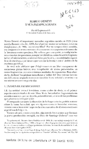 Marco Denevi y sus falsificaciones