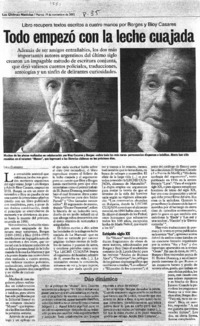 Todo empezó con la leche cuajada